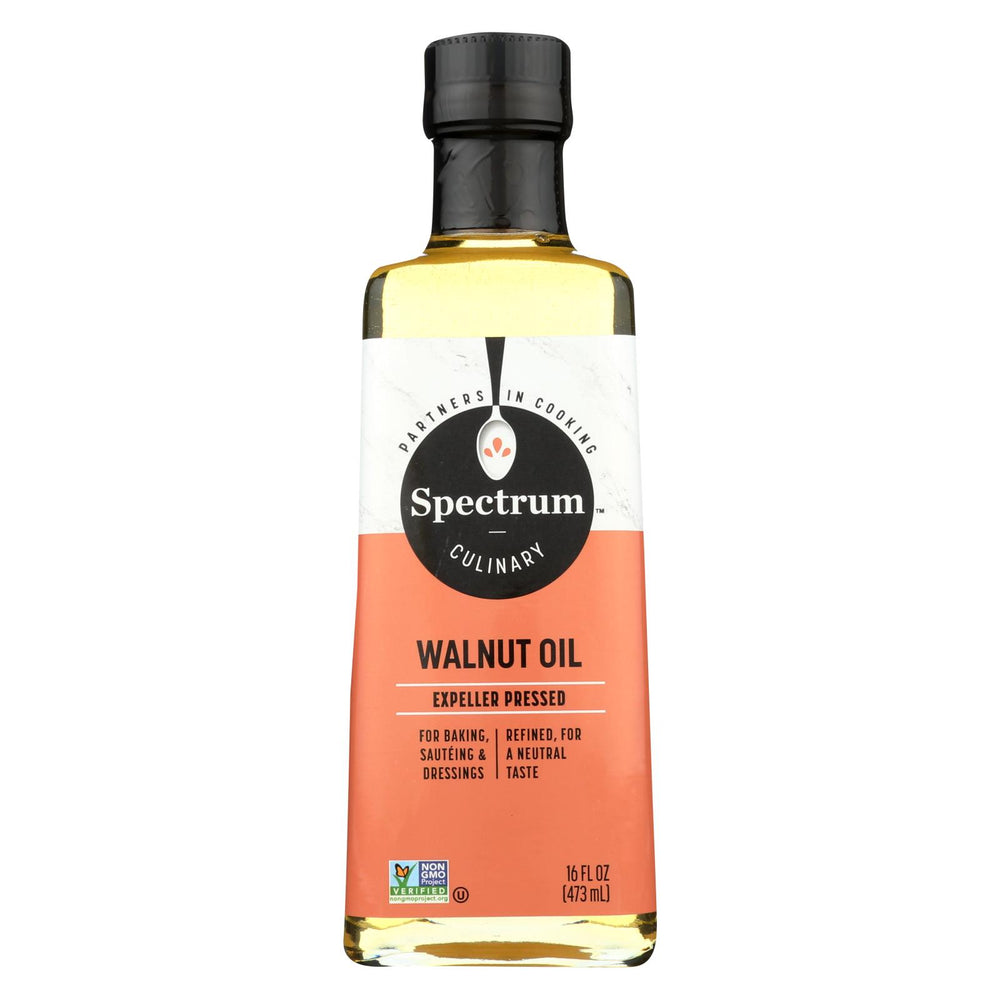 Spectrum Naturals Refined Walnut Oil - Case Of 12 - 16 Fl Oz.