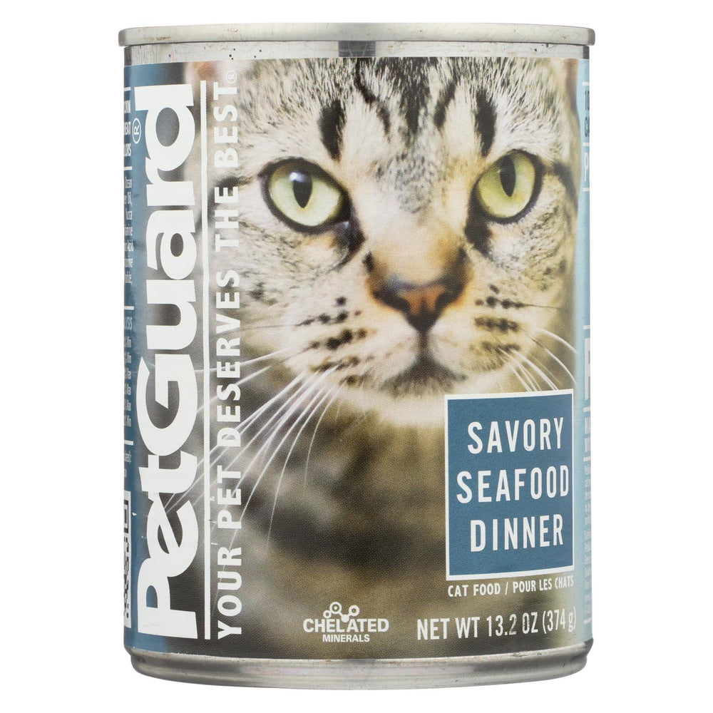 Petguard Cats Food - Savory Seafood Dinner - Case Of 12 - 13.2 Oz.