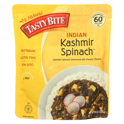 Tasty Bite Entrees - Indian Cuisine - Kashmir Spinach - 10 Oz - Case Of 6