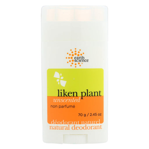 Earth Science Liken Plant Natural Deodorant Unscented - 2.5 Oz