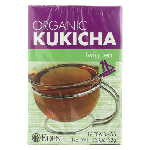 Eden Foods 100% Organic Kukicha Twig Tea - Case Of 12 - 16 Bag