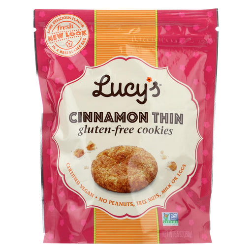 Dr. Lucy's Cookies - Cinnamon Thin - Case Of 8 - 5.5 Oz.