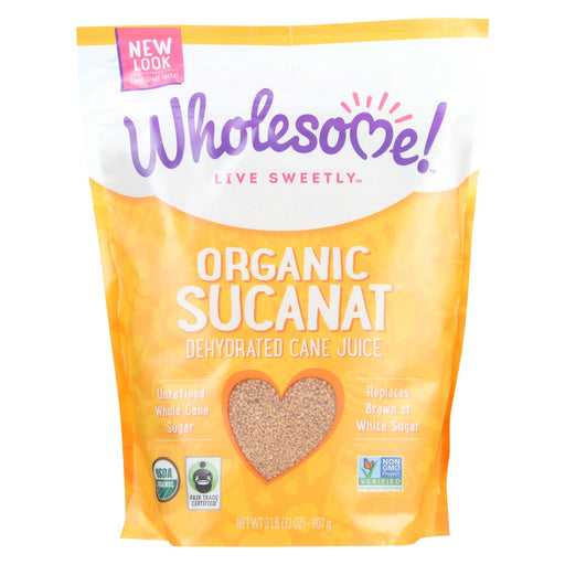 Wholesome Sweeteners Dehydrated Cane Juice - Organic - Sucanat - 2 Lbs - Case Of 12
