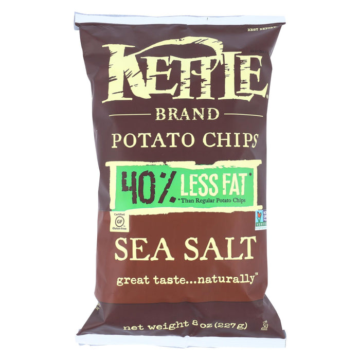 Kettle Brand Potato Chips - Sea Salt - Case Of 12 - 8 Oz.