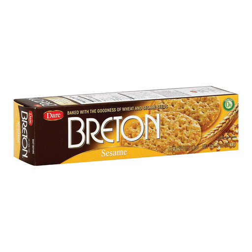 Dare Breton Crackers - Sesame - Case Of 12 - 8 Oz.