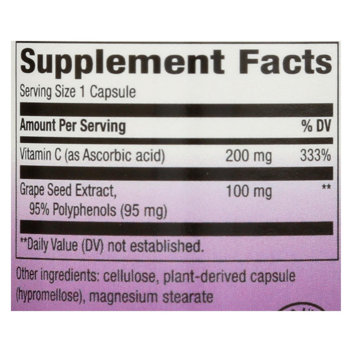 Nature's Way Grape Seed Standardized - 30 Capsules