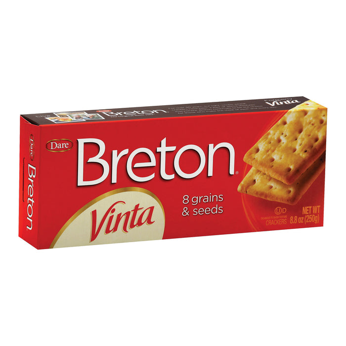 Dare Breton Vinta Crackers - Original - Case Of 12 - 8.8 Oz.