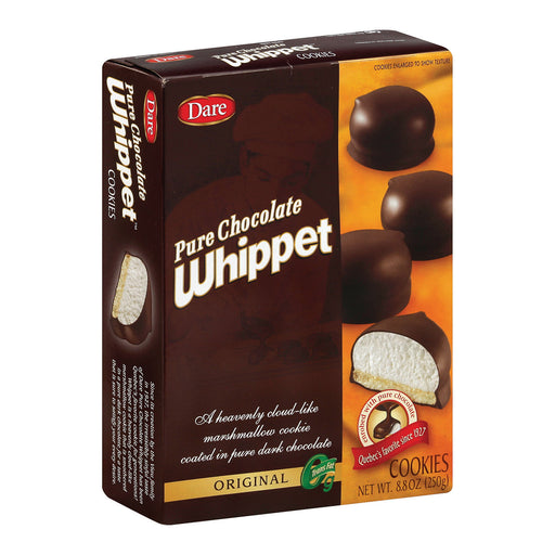 Dare Whippet Pure Chocolate - Original - Case Of 12 - 8.8 Oz.