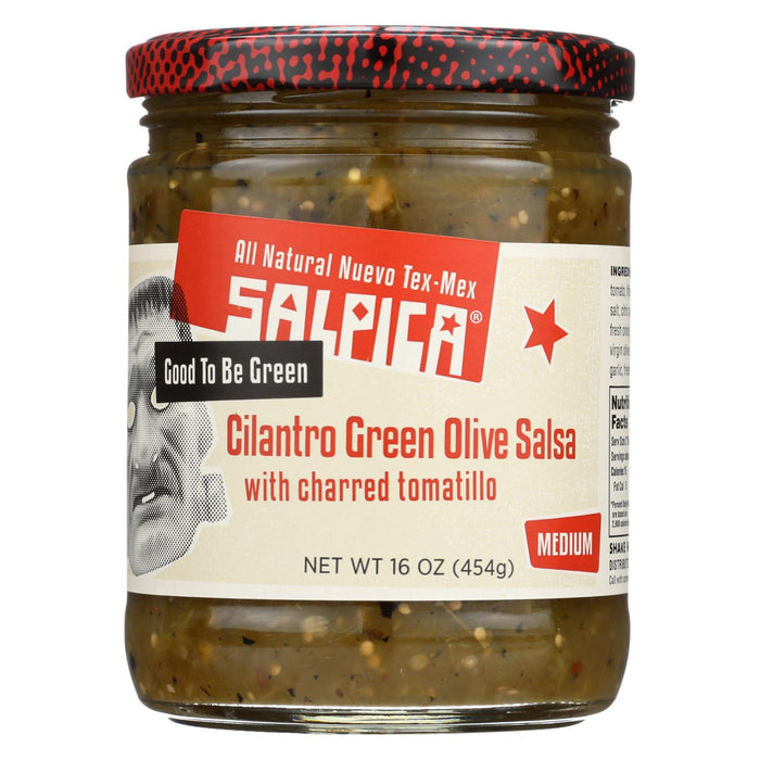 Salpica Salsas Dip - Cilantro Green Olive - Case Of 6 - 16 Oz.