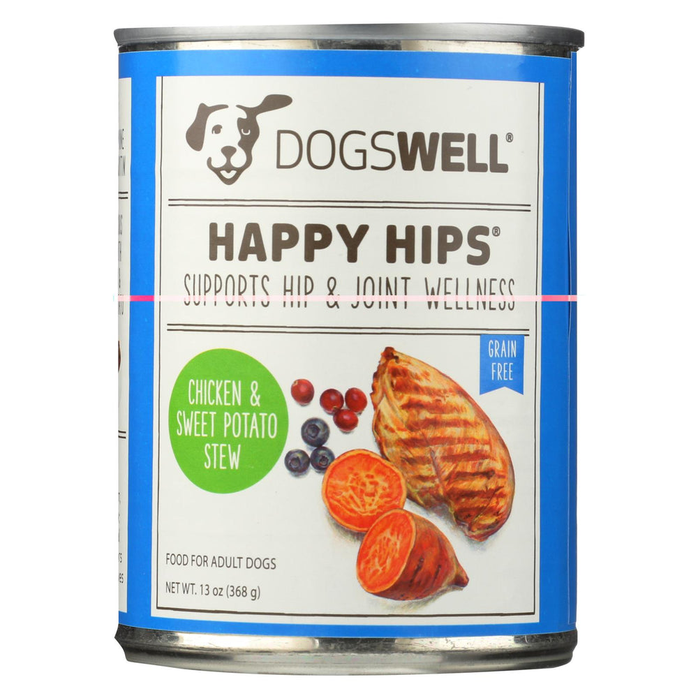 Dogs Well Happy Hips Chicken And Sweet Potato Stew Dog Food - Case Of 12 - 13 Oz.
