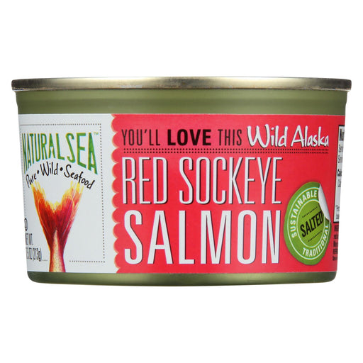 Natural Sea Wild Sockeye Salmon - Salted - 7.5 Oz.