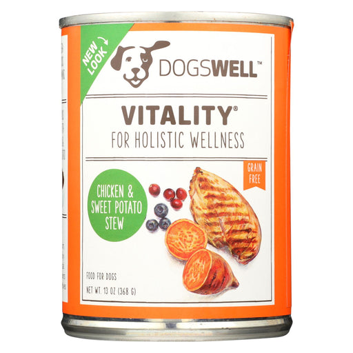 Dogs Well Vitality Chicken And Sweet Potato Stew Dog Food - Case Of 12 - 13 Oz.