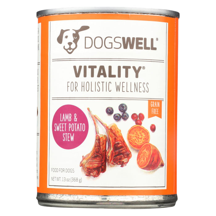 Dogs Well Vitality Lamb And Sweet Potato Stew Dog Food - Case Of 12 - 13 Oz.