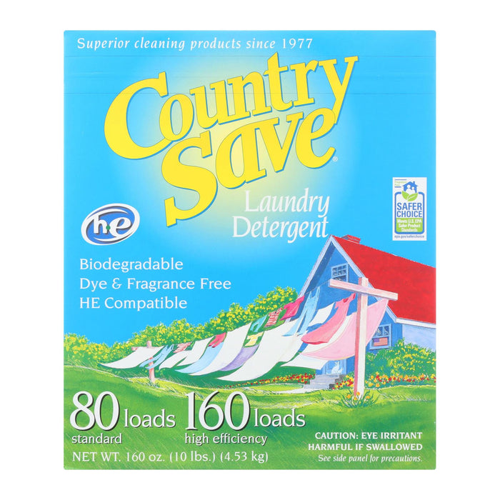 Country Save Laundry Detergent - Powder - Case Of 4 - 10 Lb.