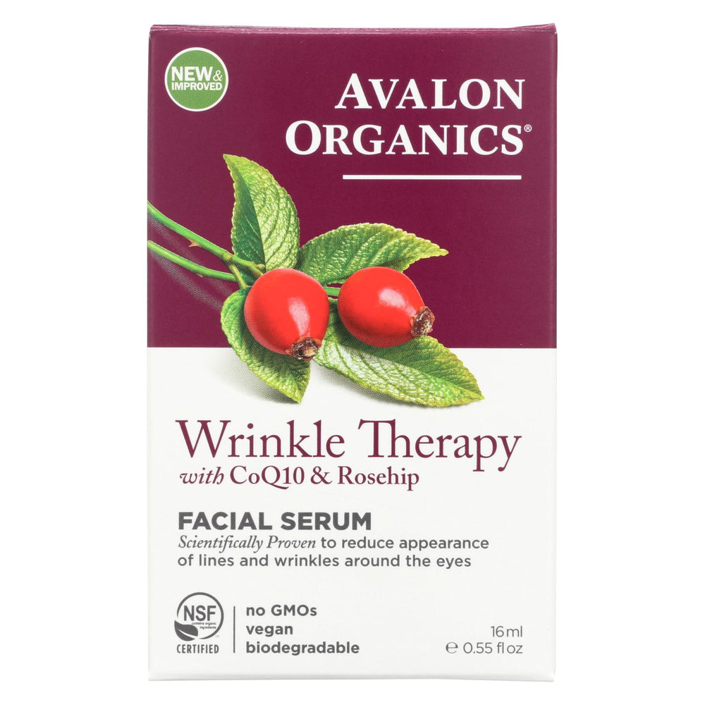 Avalon Organics Coq10 Repair Wrinkle Defense Serum - 0.55 Fl Oz