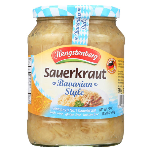 Hengstenberg Sauerkraut - Bavarian Style - Case Of 12 - 24.3 Oz.