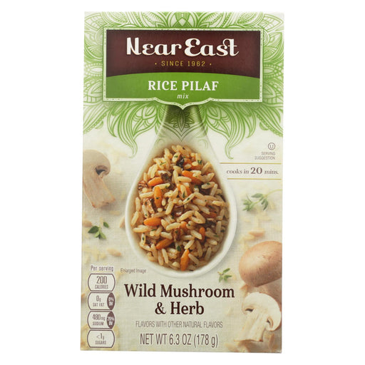 Near East Rice Pilaf Mix - Mushrooms And Herbs - Case Of 12 - 6.3 Oz.