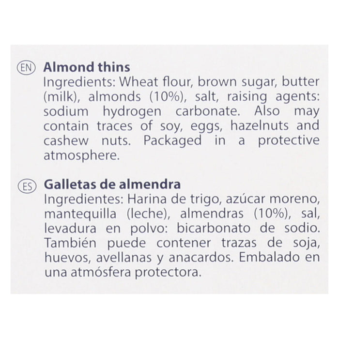 Jules Destrooper Cookies - Almond Thins - Case Of 12 - 3.5 Oz.