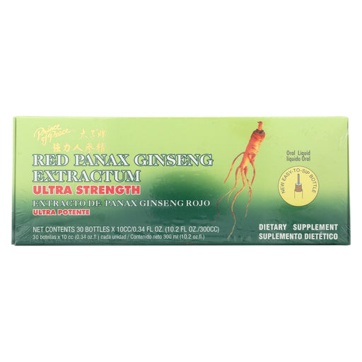 Prince Of Peace Red Panax Ginseng Extractum Ultra Strength - 30 Vials