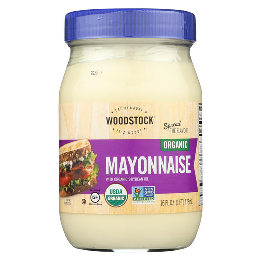 Woodstock Organic Mayonnaise - Case Of 12 - 16 Oz.