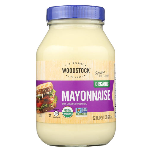 Woodstock Organic Mayonnaise - Case Of 12 - 32 Oz.