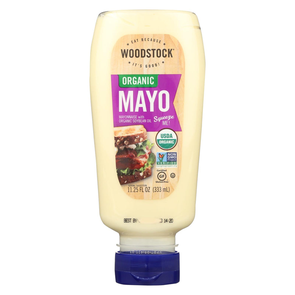 Woodstock Organic Mayonnaise - Squeeze - Case Of 12 - 11.25 Oz.