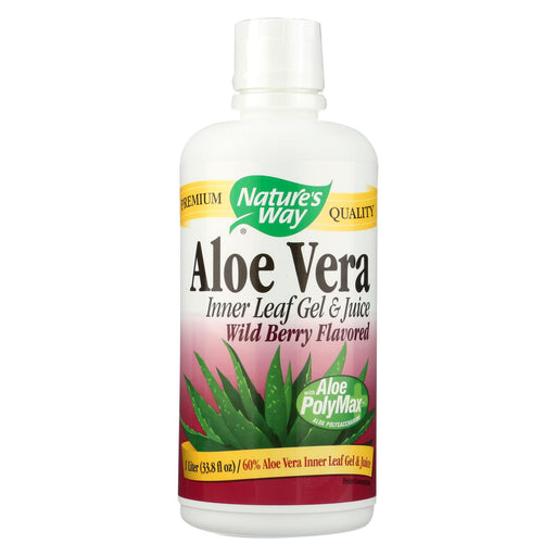Nature's Way Aloe Vera Gel And Juice Wild Berry - 33.8 Fl Oz
