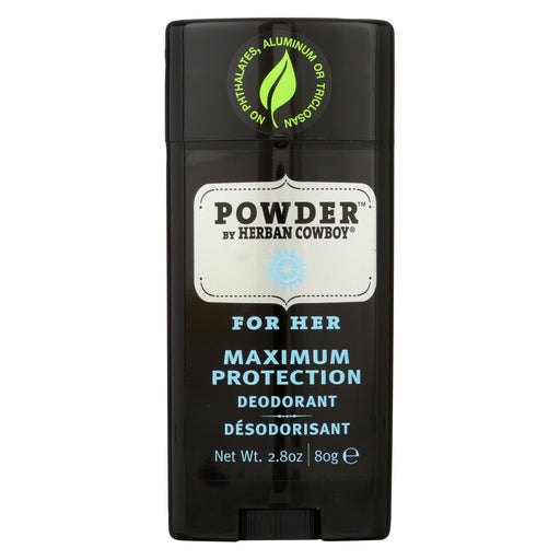 Herban Cowboy Deodorant Powder Scent - 2.8 Oz