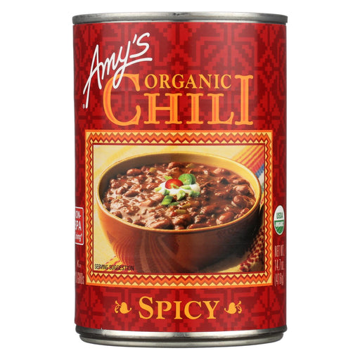 Amy's Organic Spicy Chili - Case Of 12 - 14.7 Oz