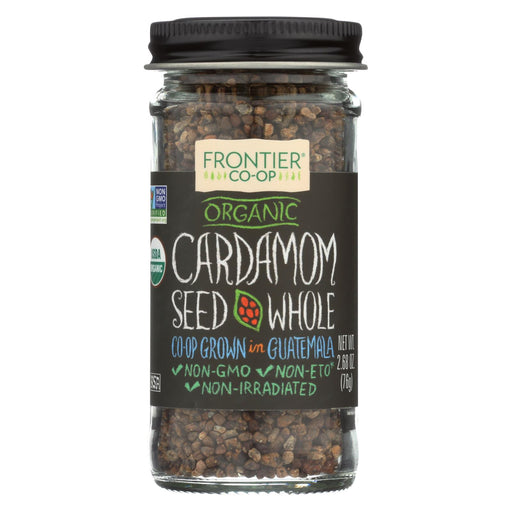 Frontier Herb Cardamom Seed - Organic - Whole - Decorticated - 2.68 Oz