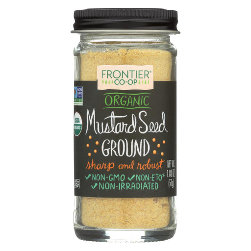 Frontier Herb Mustard Seed - Organic - Yellow - Ground - 1.80 Oz