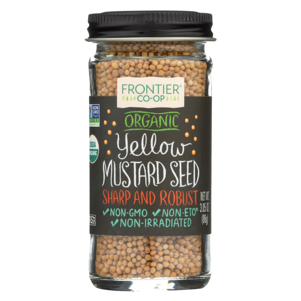 Frontier Herb Mustard Seed - Organic - Whole - Yellow - 3.05 Oz