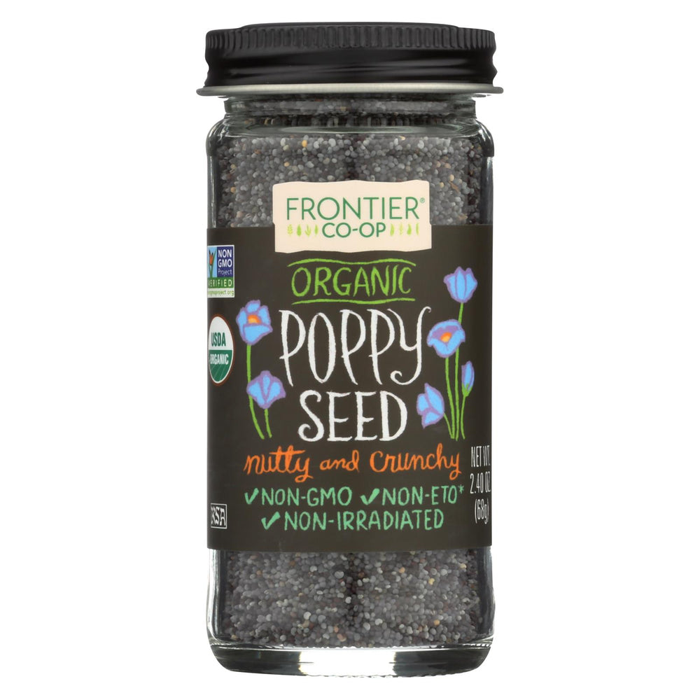 Frontier Herb Poppy Seed - Organic - Whole - 2.4 Oz