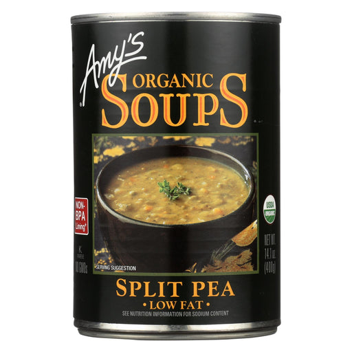 Amy's Organic Fat Free Split Pea Soup - Case Of 12 - 14.1 Oz