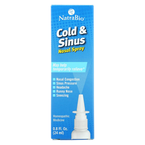 Natrabio Cold And Sinus Nasal Spray - 0.8 Fl Oz
