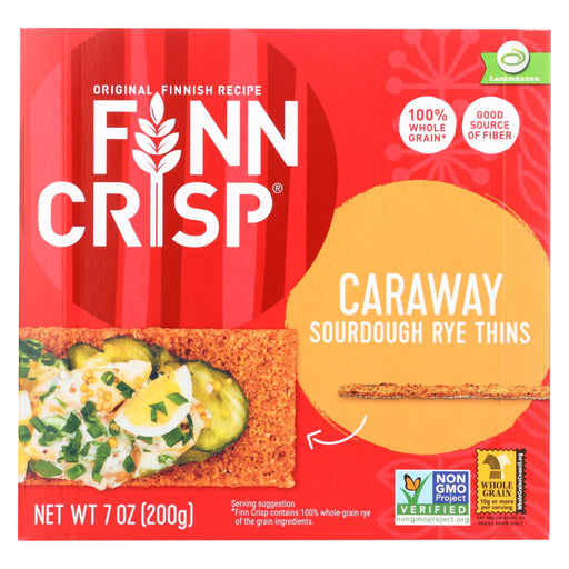 Finn Crisp Crispbread - Caraway - 7 Oz - Case Of 9