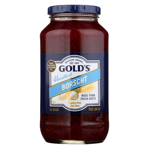 Golds Soup - Unsalted Borscht - Case Of 12 - 24 Oz.