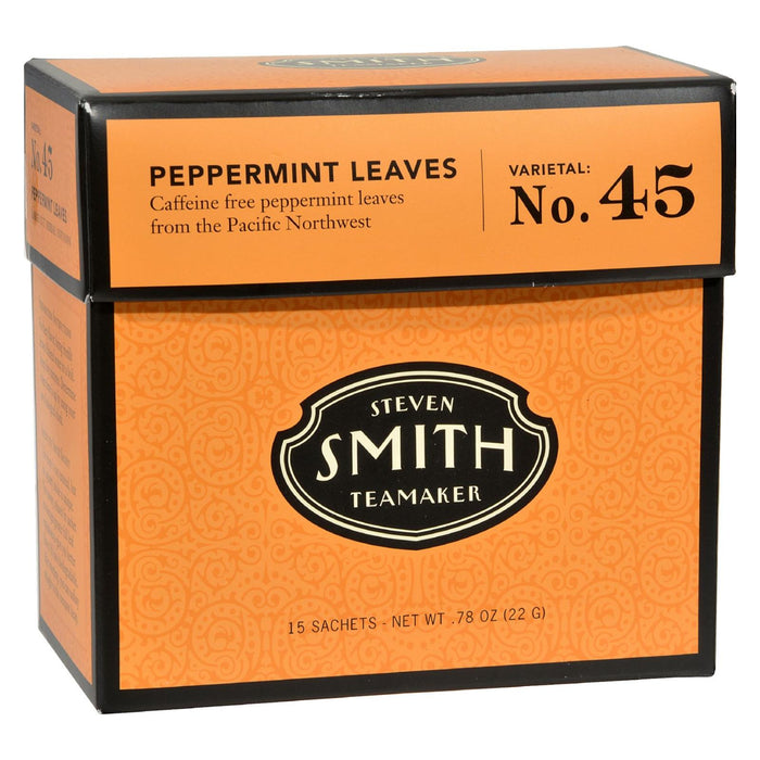 Smith Teamaker Herbal Tea - Peppermint - Case Of 6 - 15 Bags
