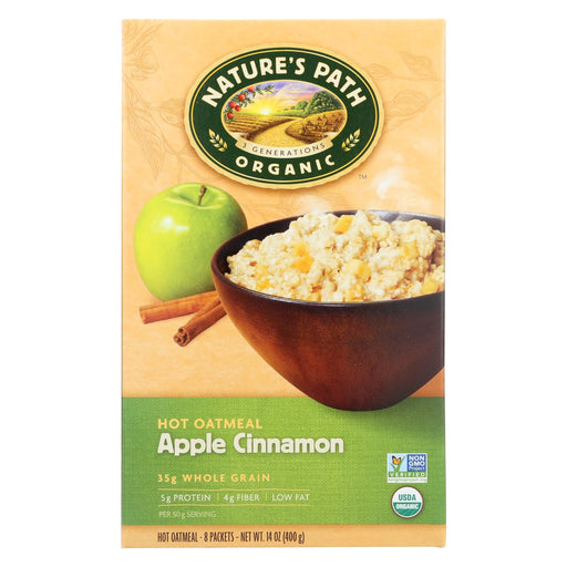 Nature's Path Hot Oatmeal - Apple Cinnamon - Case Of 6 - 14 Oz.