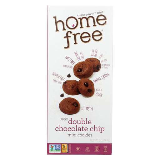 Homefree Gluten Free Double Chocolate Chip Mini Cookies - 5 Oz - Case Of 6