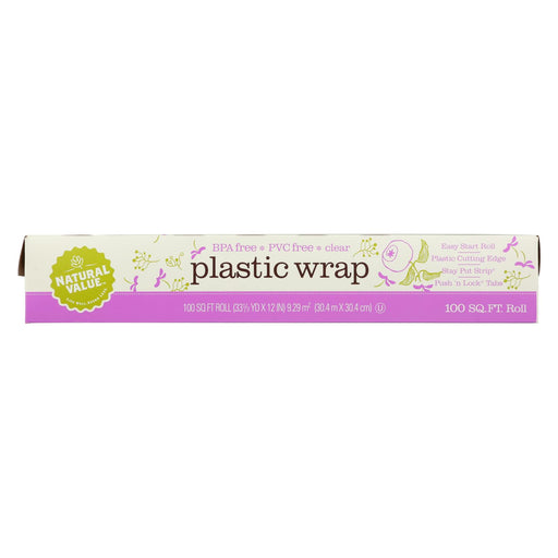 Natural Value Clear Plastic Wrap - Case Of 24