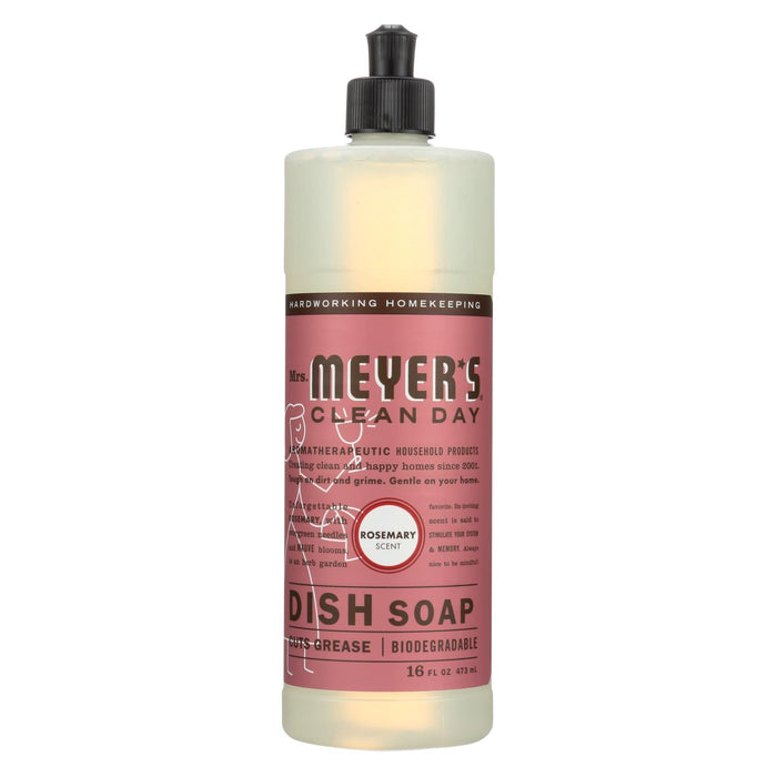Mrs. Meyer's Clean Day - Liquid Dish Soap - Rosemary - Case Of 6 - 16 Oz