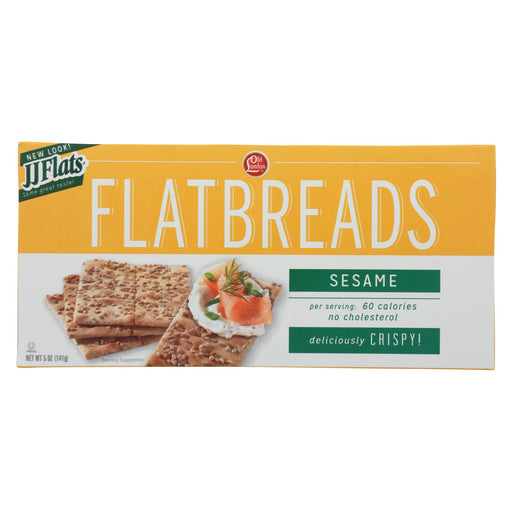 Jj Flats Flatbread - Sesame - Case Of 12 - 5 Oz.