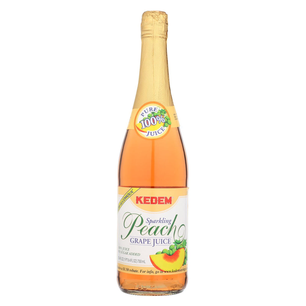 Kedem Peach Juice - Case Of 12 - 25.4 Fl Oz.