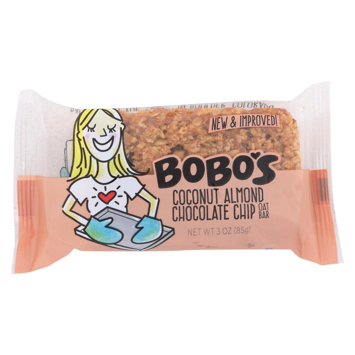 Bobo's Oat Bars - All Natural - Gluten Free - Chocolate Almond - 3 Oz Bars - Case Of 12
