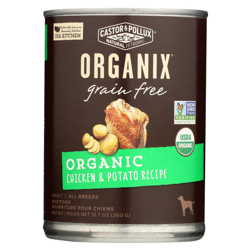 Castor And Pollux Organic Grain Free Dog Food - Chicken And Potato - Case Of 12 - 12.7 Oz.