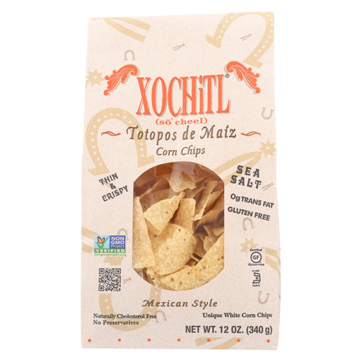Xochitl Corn Chips - White Corn - Case Of 10 - 12 Oz.