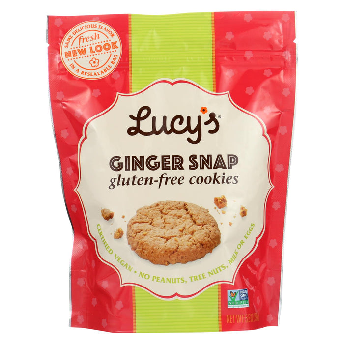 Dr. Lucy's Cookies - Ginger Snap - Case Of 8 - 5.5 Oz.