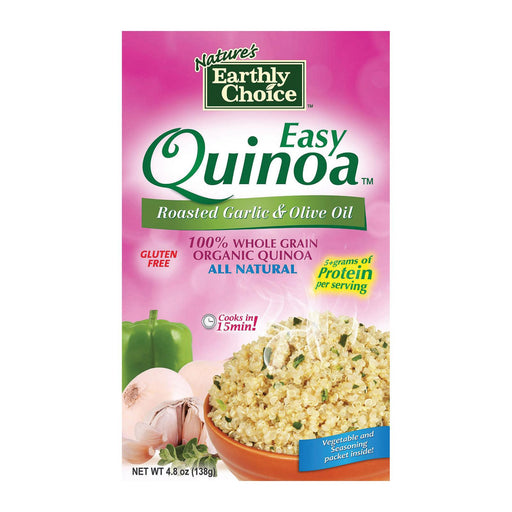 Nature's Earthly Choice Roasted Garlic & Olive Oil Quinoa - Case Of 6 - 4.8 Oz
