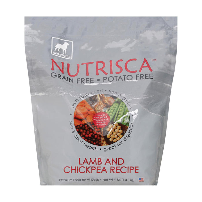 Dogs Well Nutrisca Lamb And Chickpea Dog Food - Case Of 6 - 4 Lb.